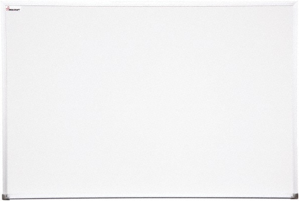 Double Sided Dry Erase Whiteboard, Melamine, 96 x 48