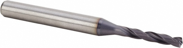 Kennametal 3110522 Screw Machine Length Drill Bit: 0.126" Dia, 140 &deg;, Solid Carbide Image