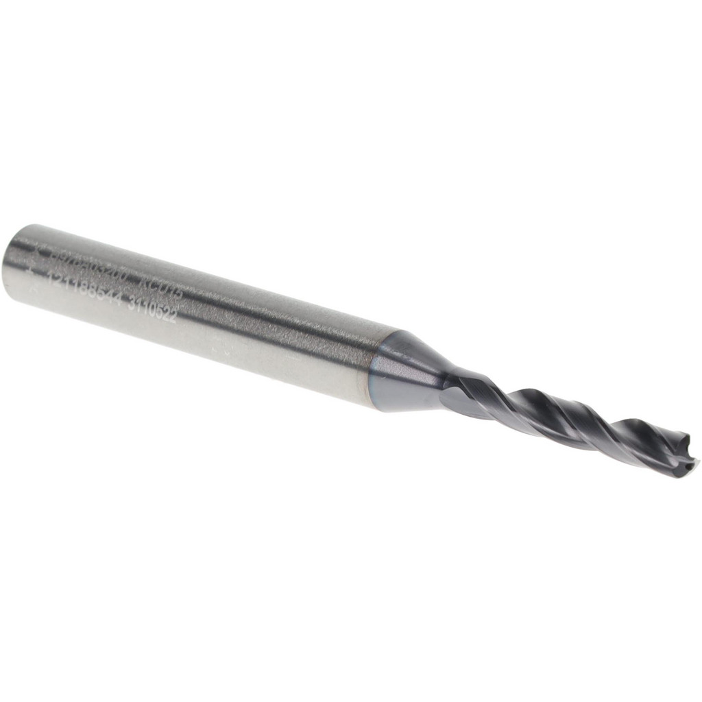 Kennametal 3110522 Screw Machine Length Drill Bit: 0.126" Dia, 140 &deg;, Solid Carbide Image