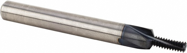 Helical Flute Thread Mill: M3x0.5, Internal, 3 Flute, 4.00 mm Shank Dia, Solid Carbide