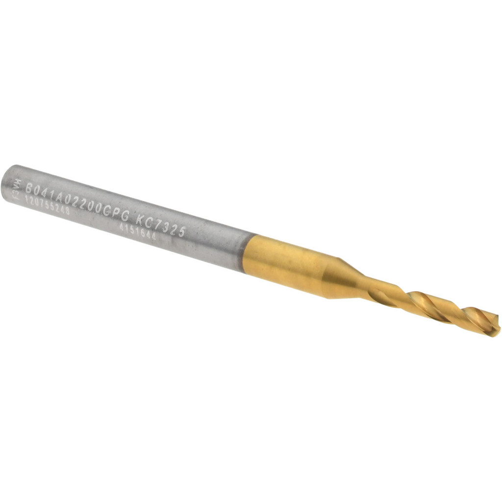Kennametal 4151644 Screw Machine Length Drill Bit: 0.0866" Dia, 140 &deg;, Solid Carbide Image