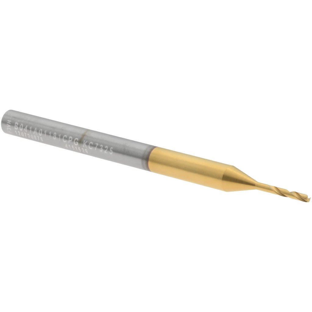 Kennametal 4151629 Micro Drill Bit: 0.0465" Dia, 140 &deg;, Solid Carbide Image
