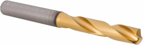 Kennametal 4150247 Screw Machine Length Drill Bit: 19/64" Dia, 140 &deg; Point, Solid Carbide Image