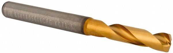 Kennametal 4150221 Screw Machine Length Drill Bit: 0.221" Dia, 140 &deg;, Solid Carbide Image