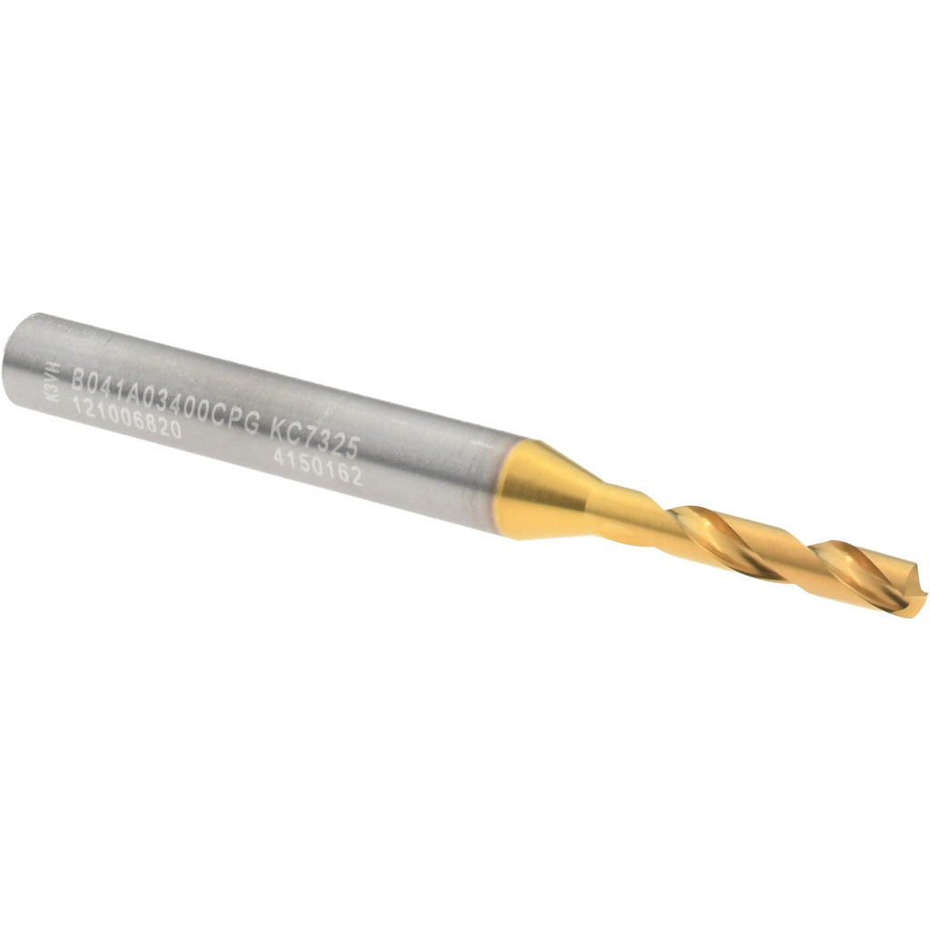 Kennametal 4150162 Screw Machine Length Drill Bit: 0.1339" Dia, 140 &deg;, Solid Carbide Image