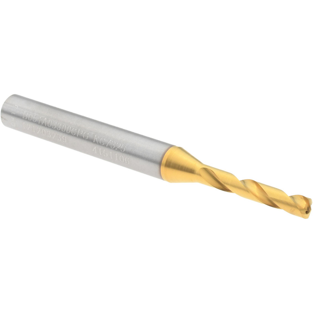 Kennametal 4151106 Screw Machine Length Drill Bit: 0.1299" Dia, 140 &deg;, Solid Carbide Image