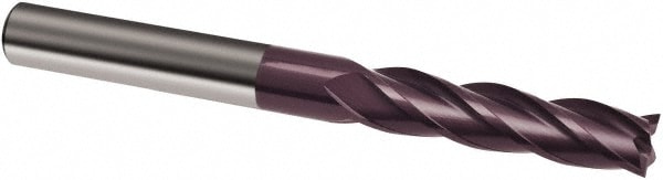 Guhring 9031550063500 Square End Mill: 1/4 Dia, 1-5/8 LOC, 1/4 Shank Dia, 4 OAL, 4 Flutes, Solid Carbide Image