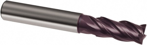 Guhring 9031140031700 Square End Mill: 1/8 Dia, 1/2 LOC, 1/8 Shank Dia, 2 OAL, 4 Flutes, Solid Carbide Image