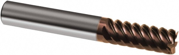 Guhring 9030840127000 Square End Mill: 1/2 Dia, 1 LOC, 1/2 Shank Dia, 3 OAL, 6 Flutes, Solid Carbide Image