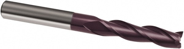 Guhring 9031710063500 Square End Mill: 1/4 Dia, 1-5/8 LOC, 1/4 Shank Dia, 4 OAL, 3 Flutes, Solid Carbide Image