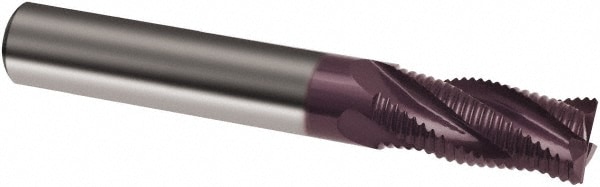 Guhring 9037230060000 Corner Chamfer End Mill: 0.2362" Dia, 0.5118" LOC, 4 Flute, 0.3" Chamfer Width, Solid Carbide Image