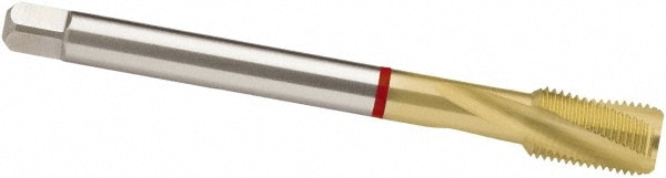 Guhring 9041250111130 Spiral Point Tap: 7/16-20, UNF, 3 Flutes, Modified Bottoming, 2B, Powdered Metal, TiN Finish Image