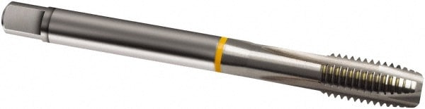 Guhring 9008150035000 Spiral Point Tap: M3.5x0.60 Metric, 3 Flutes, Plug, 6H Class of Fit, Cobalt, Bright Finish Image