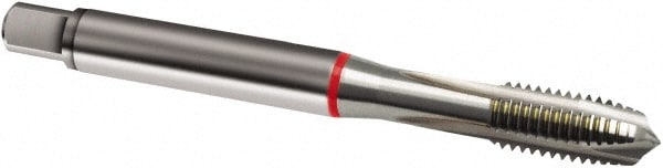 Spiral Point Tap: M3.5 x 0.6, Metric, 3 Flutes, Plug, 6H, Cobalt, Bright Finish