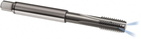 Guhring 9018580080000 Spiral Point Tap: M8 x 1.25, Metric, 4 Flutes, Modified Bottoming, 6H, Solid Carbide, Bright Finish Image