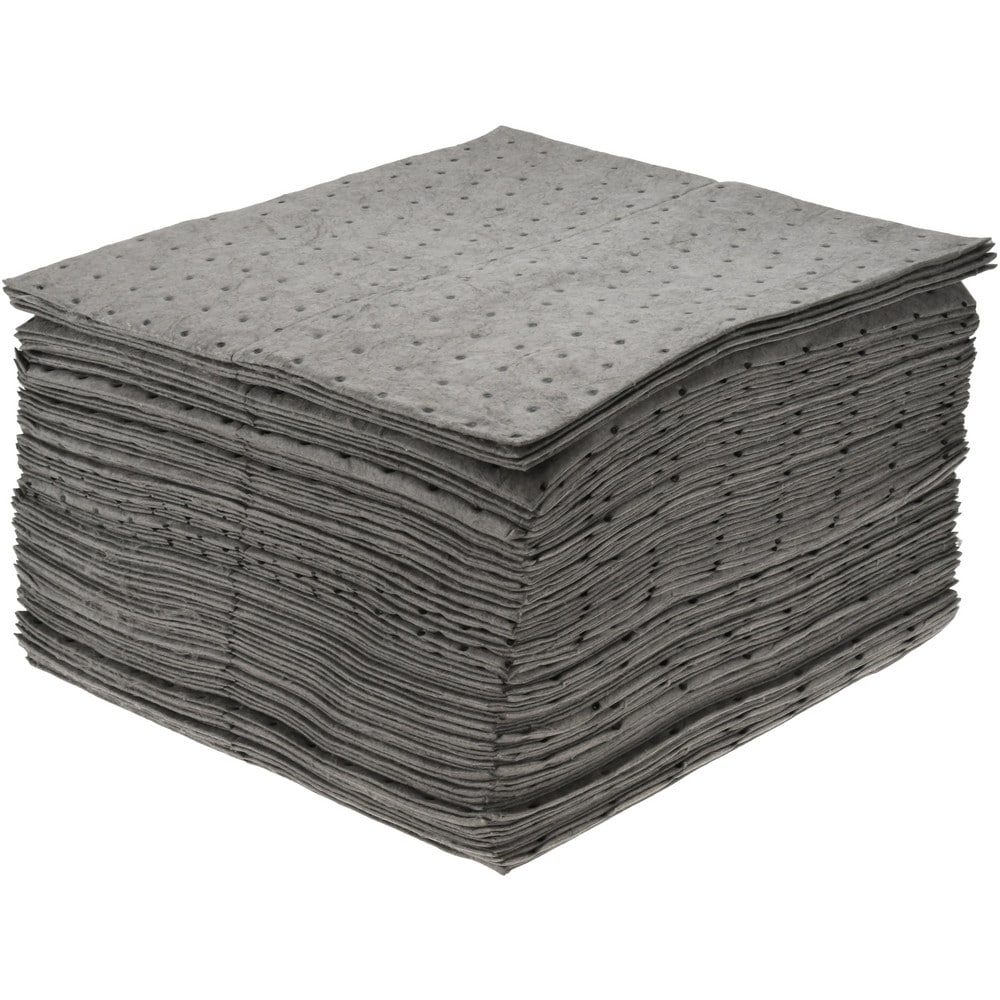 Sorbent Pad: Universal Use, 15" Wide, 17" Long, 30 gal, Gray