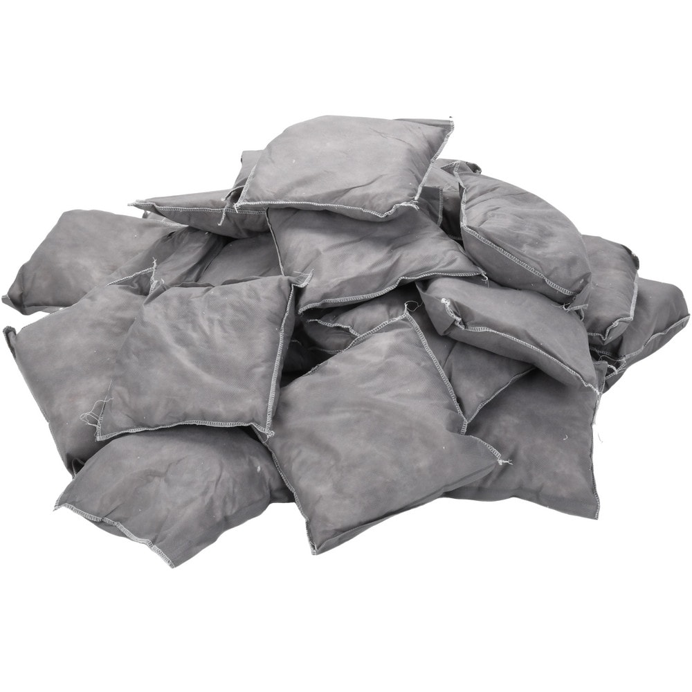 32 Qty 1 Pack 9" Long x 9" Wide x 2" High, Gray Sorbent Pillow