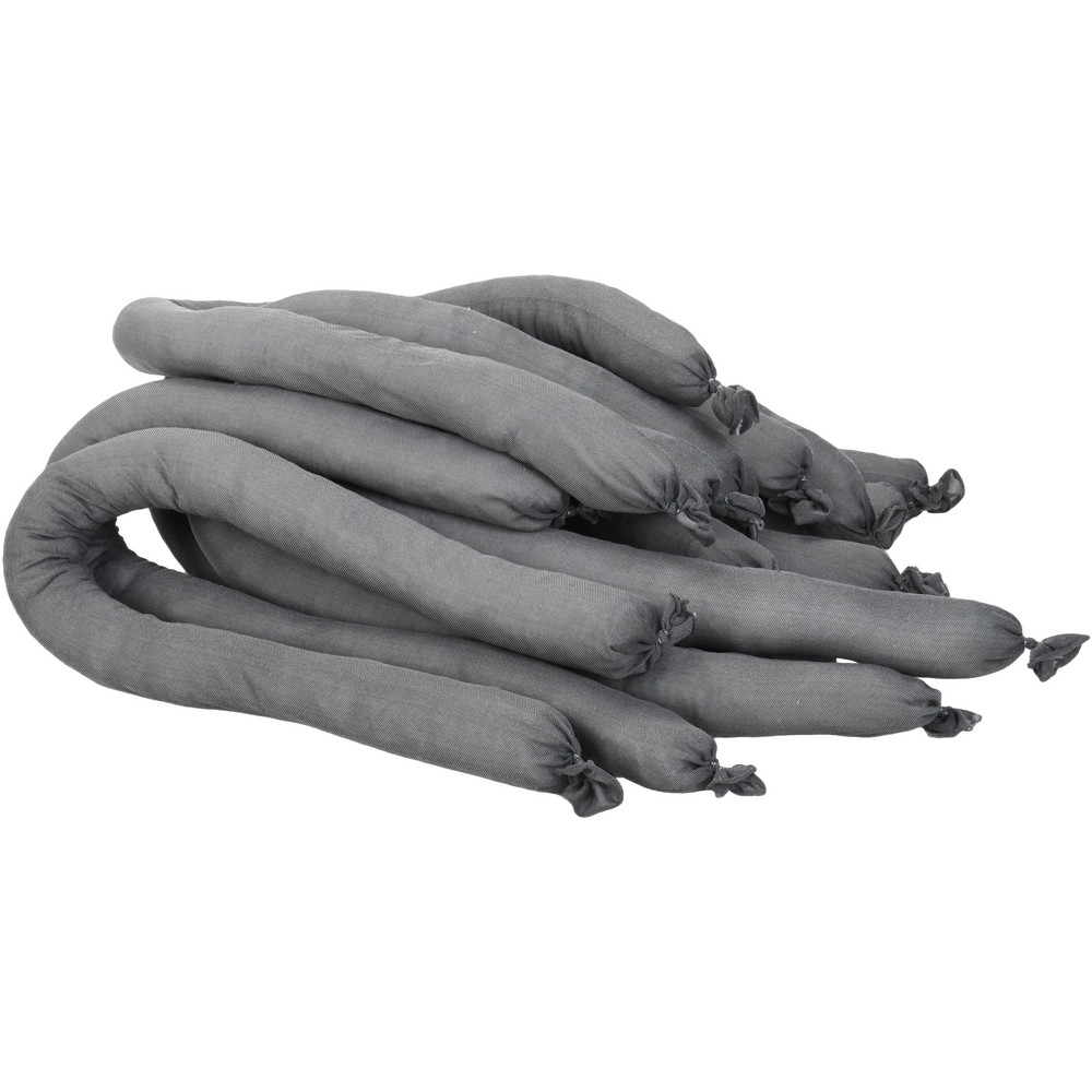 Sock: Universal, 3" Dia, 4" OAL, 15 gal Absorption, Polypropylene, Gray