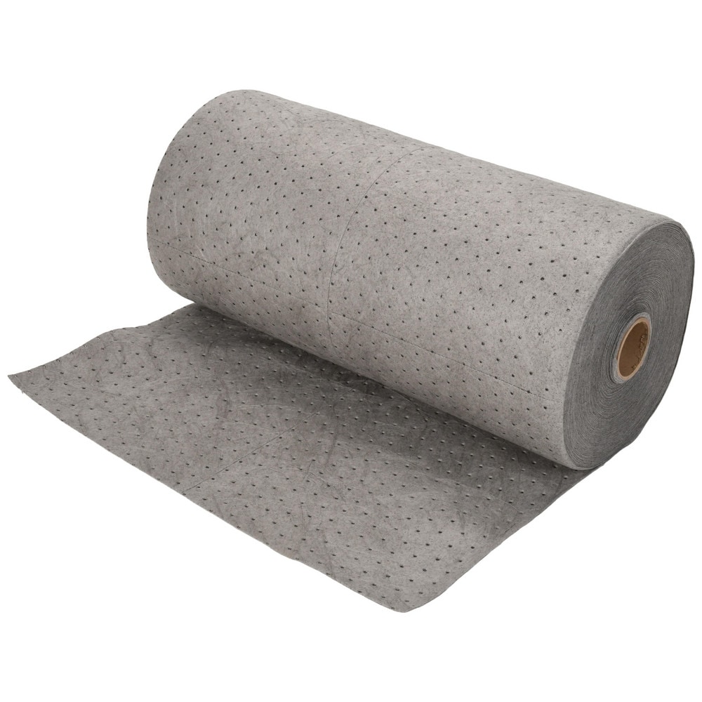 Sorbent Pad: Universal Use, 30" Wide, 150' Long, 38 gal, Gray