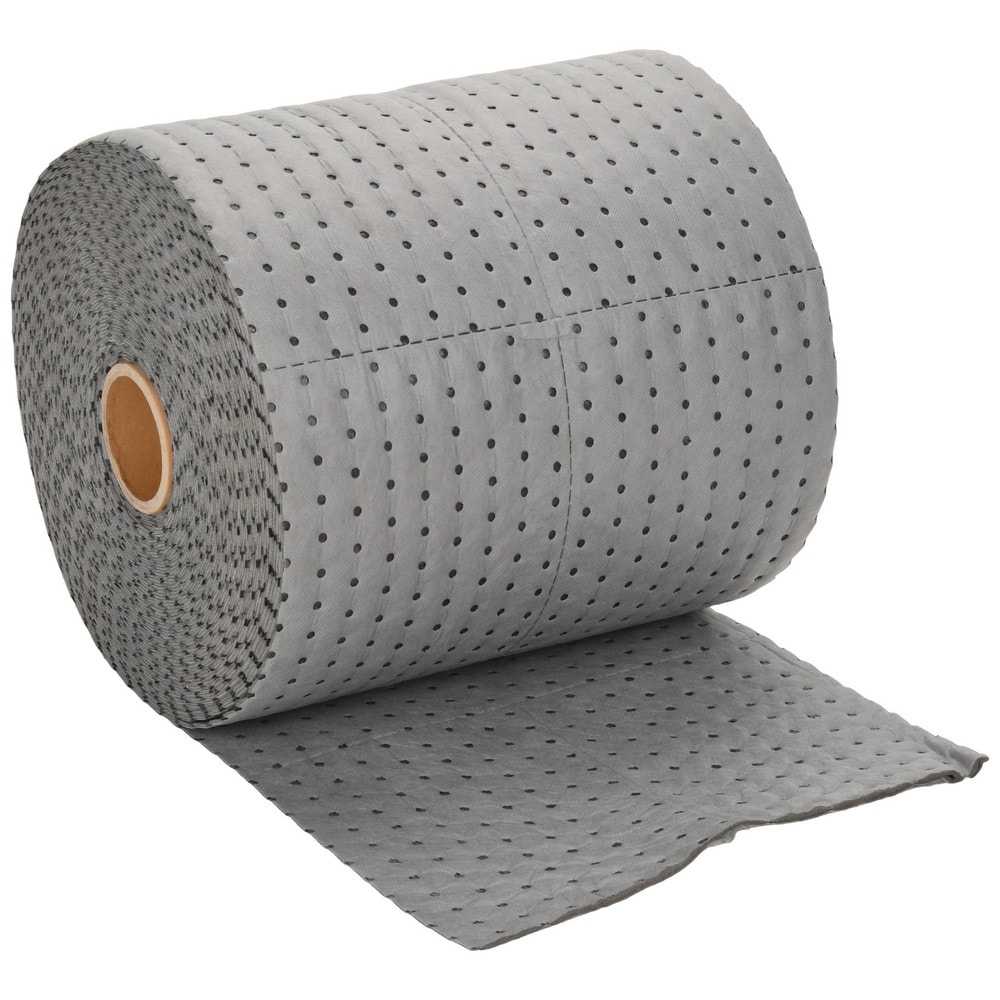 Sorbent Pad: Universal Use, 15" Wide, 150' Long, 25 gal, Gray