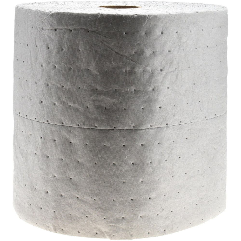 Sorbent Roll: Universal Use, 300' Long, 15" Wide, 67 gal Capacity, Gray