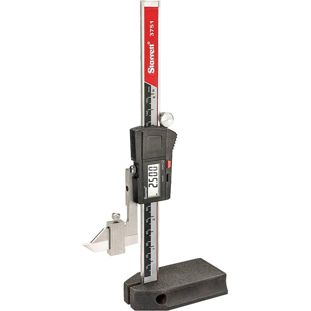 Electronic Height Gage: 150.00 mm Max, 0.0005" Resolution, 0.0100 micron Resolution, 0.001000" Accuracy