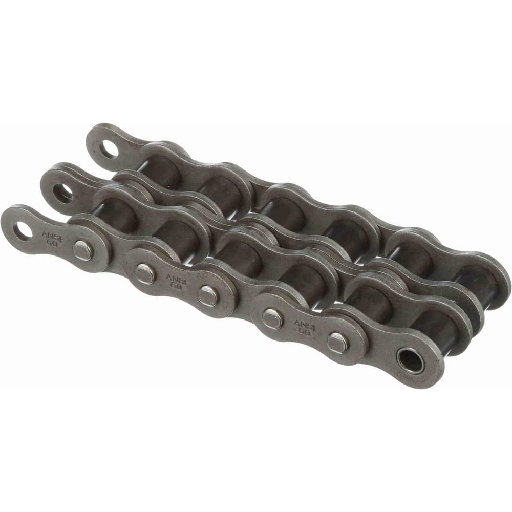 Roller Chain: 1/2" Pitch, 40-2 Trade, 10' Long, 2 Strand