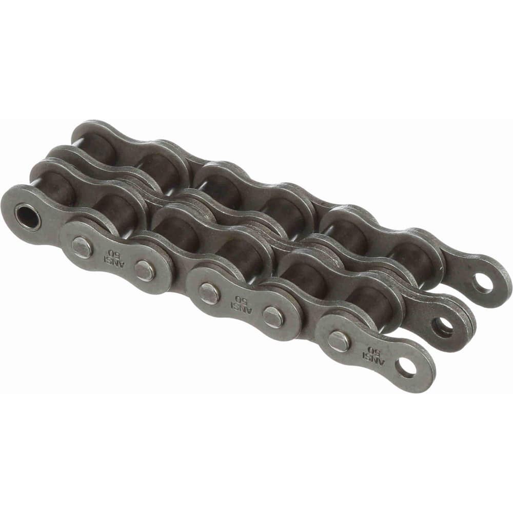 Roller Chain: 5/8" Pitch, 50-2 Trade, 10' Long, 2 Strand