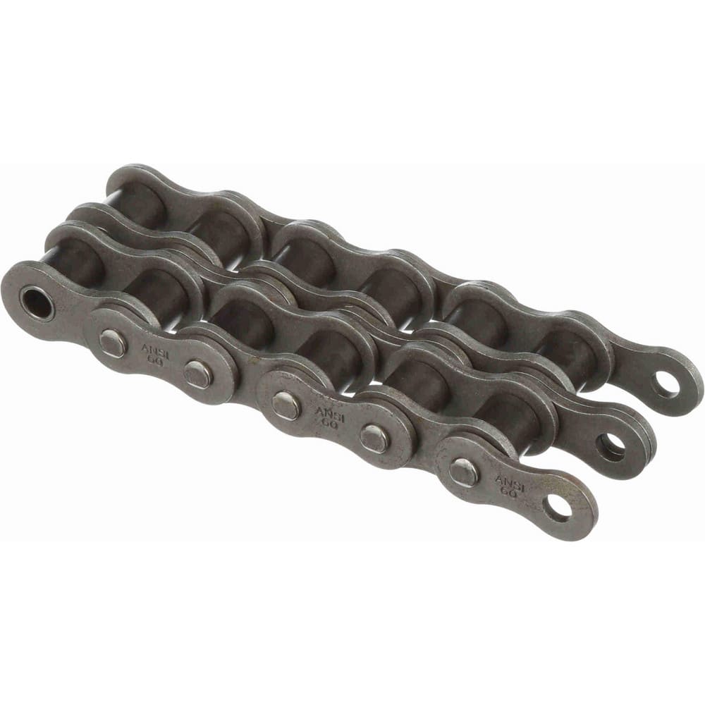 Roller Chain: 3/4" Pitch, 60-2 Trade, 10' Long, 2 Strand
