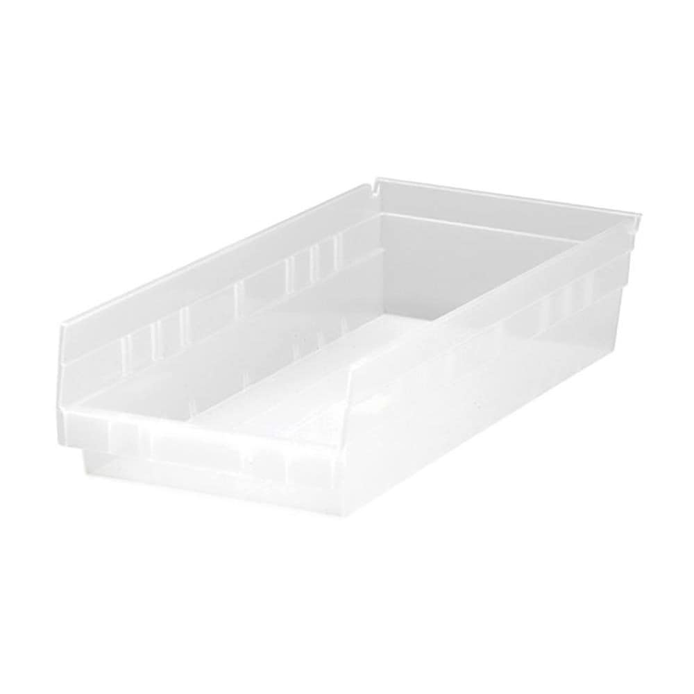 Quantum Storage QSB108CLCS Plastic Hopper Shelf Bin: Clear 