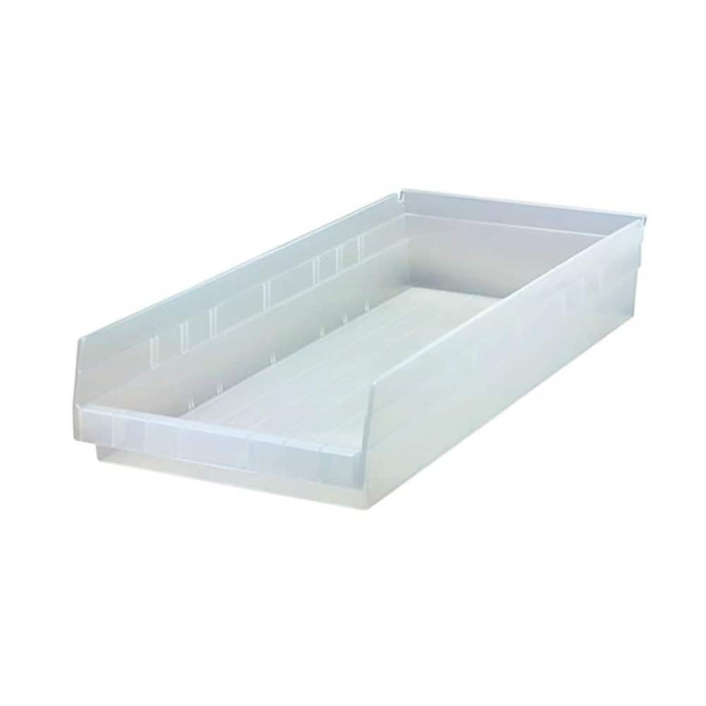 Quantum Storage QSB116CLCS Plastic Hopper Shelf Bin: Clear 