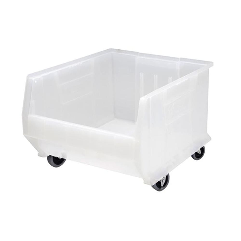 Quantum Storage QUS965MOBCL Plastic Hopper Stacking Bin: Clear 