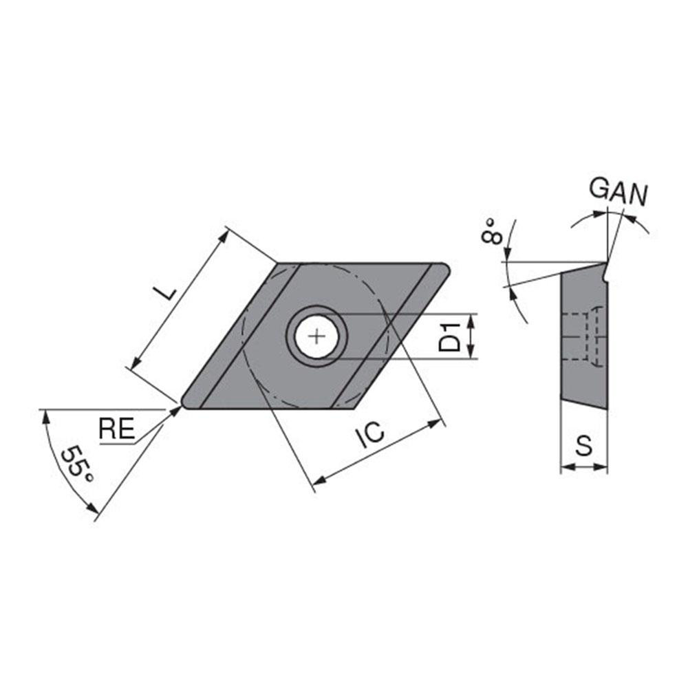 Komet Boring Insert DOHT11T302G12 K10, Solid Carbide MSC Direct