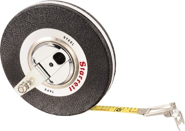 Starrett 65953 Tape Measure: 50 Long, 3/8" Width, Yellow Blade Image