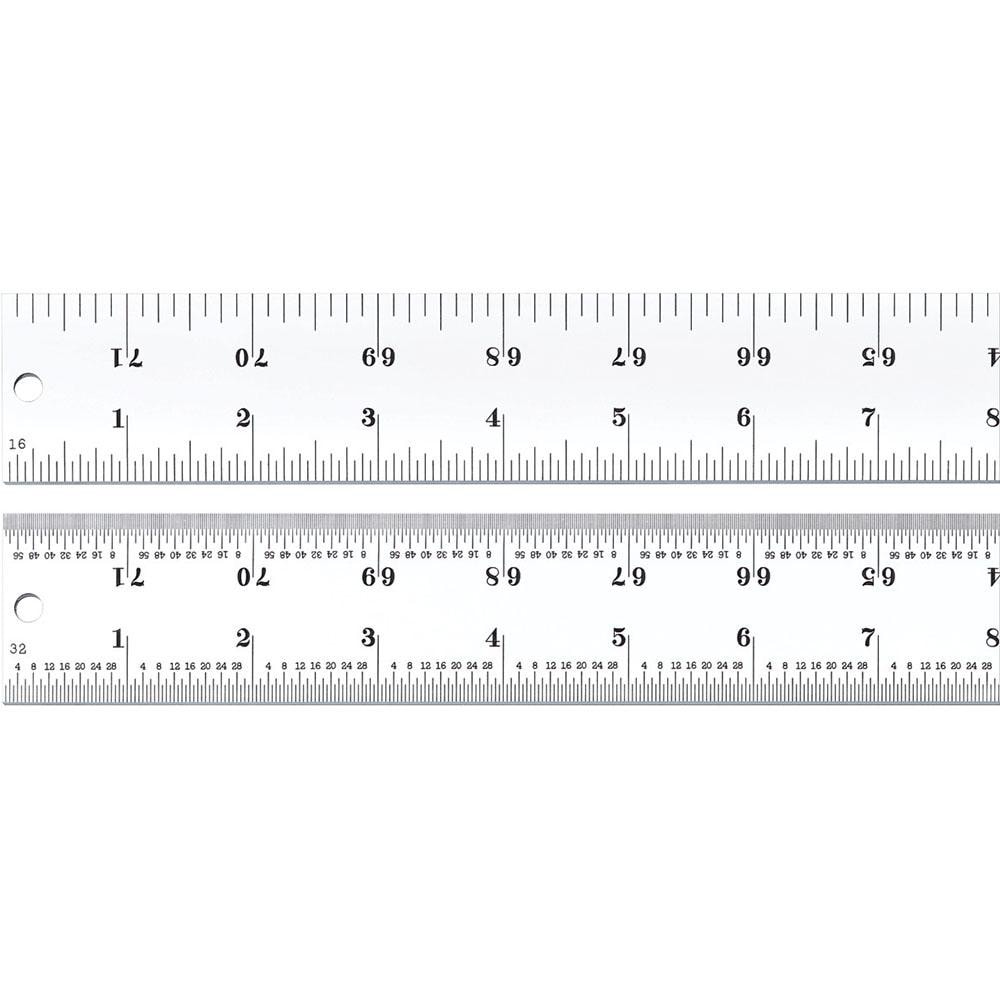 Starrett 51488 Steel Rule: 72" OAL, 4R Graduation, Rigid, 1-1/2" OAW Image