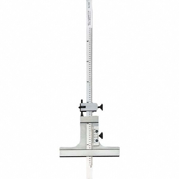 0 to 6 Inch Measurement Range, 2-3/4 Inch Base Length, Vernier Depth Gage