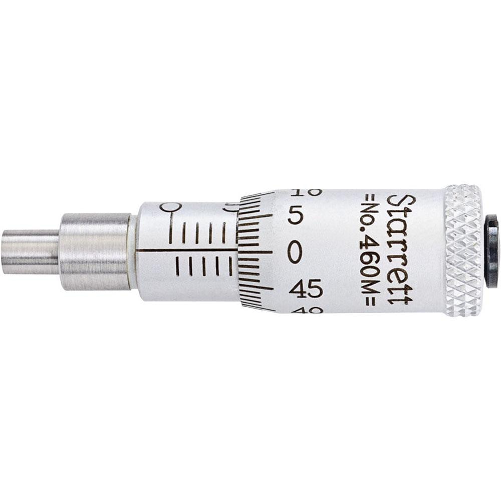 Mechanical Micrometer Heads; Accuracy: 0.0020 mm; Thimble Diameter (Decimal Inch): 0.4063; Thimble Diameter (mm): 10.32; Digital Counter: No; Spindle Diameter (mm): 3.51; Spindle Length (mm): 9.53; Spindle Length (Decimal Inch): 0.3750; Overall Length (In