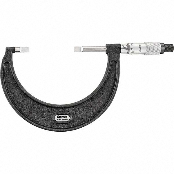 Starrett Blade Micrometer Mechanical, 50 to 75 mm MSC Industrial