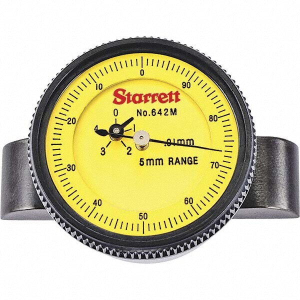 0 to 215 mm Range, Yellow Dial Depth Gage