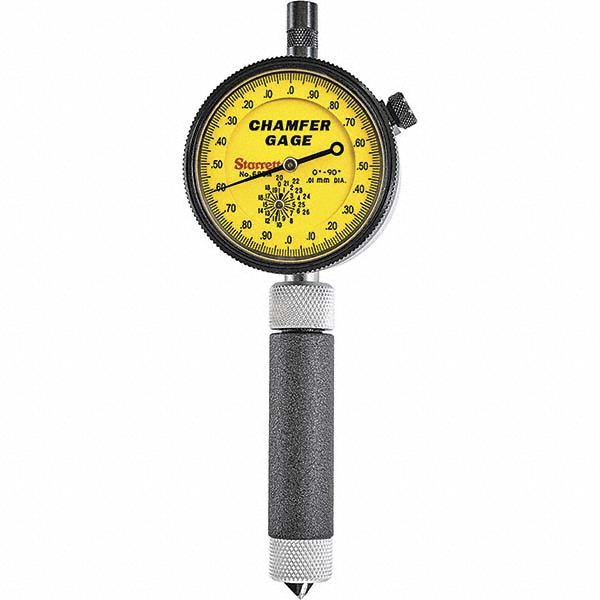 Starrett 0 to 9.5mm, 0 to 90° Included Angle, Internal Chamfer Gage