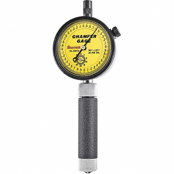 Starrett Internal Chamfer Gage 0 to 9.5 mm, 90 to 127 ° MSC