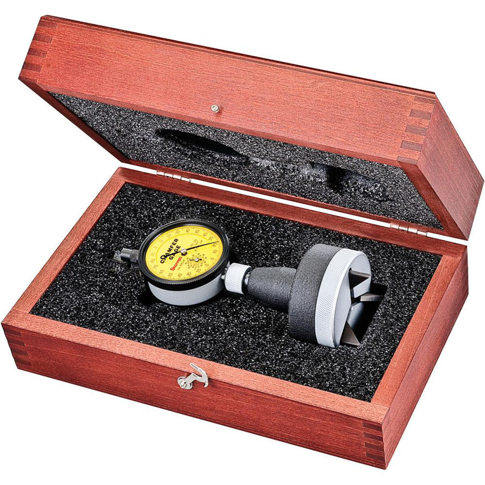 Starrett External Chamfer Gage 25 to 50 mm, 0 to 90 ° MSC Direct