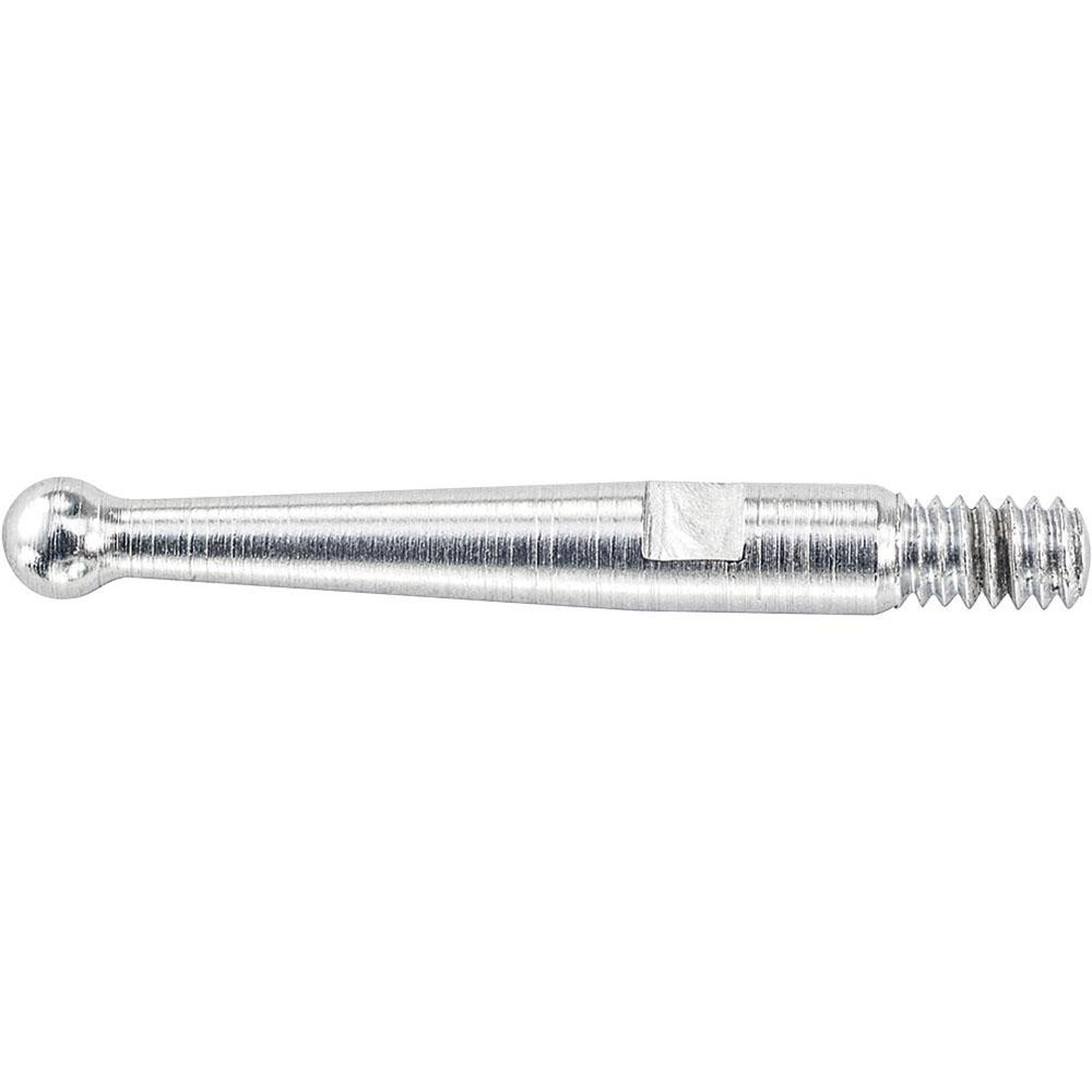 Test Indicator Ball Contact Point: 2 mm Ball Dia, 15.88 mm Contact Point Length, Steel