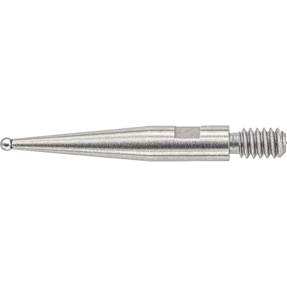 Starrett 72452 Test Indicator Ball Contact Point: 0.8 mm Ball Dia, 15.88 mm Contact Point Length, Carbide Image