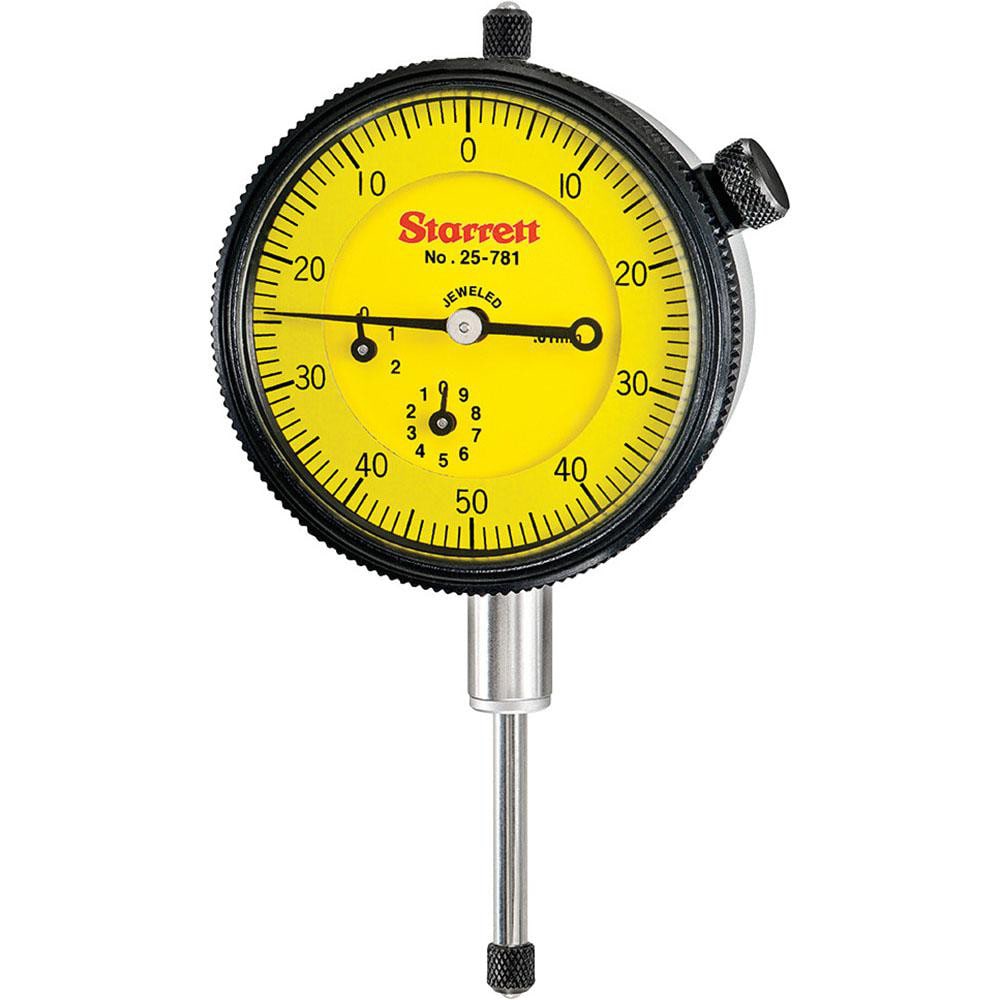 Starrett 53305 Dial Drop Indicator: 0 to 0-50-0 Dial Reading, 2-1/4" Dial Dia Image