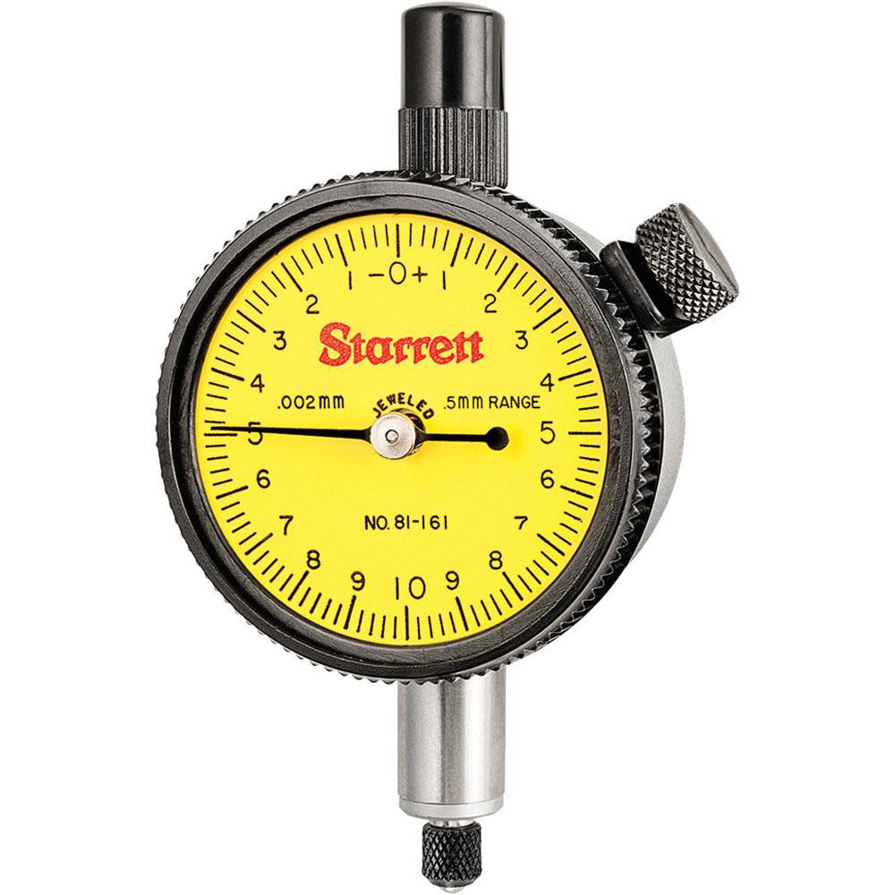 Starrett 56043 Dial Drop Indicator: 0 to 0-10-0 Dial Reading, 1-11/16" Dial Dia Image