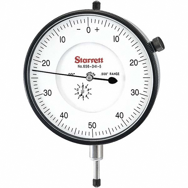 Starrett Dial Drop Indicator 0.0000" Min Measurement, 0.5000" Max Measurement, 0500 Dial
