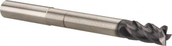 Accupro 12177145 Square End Mill: 3/8 Dia, 3/4 LOC, 3/8 Shank Dia, 4 OAL, 4 Flutes, Solid Carbide 