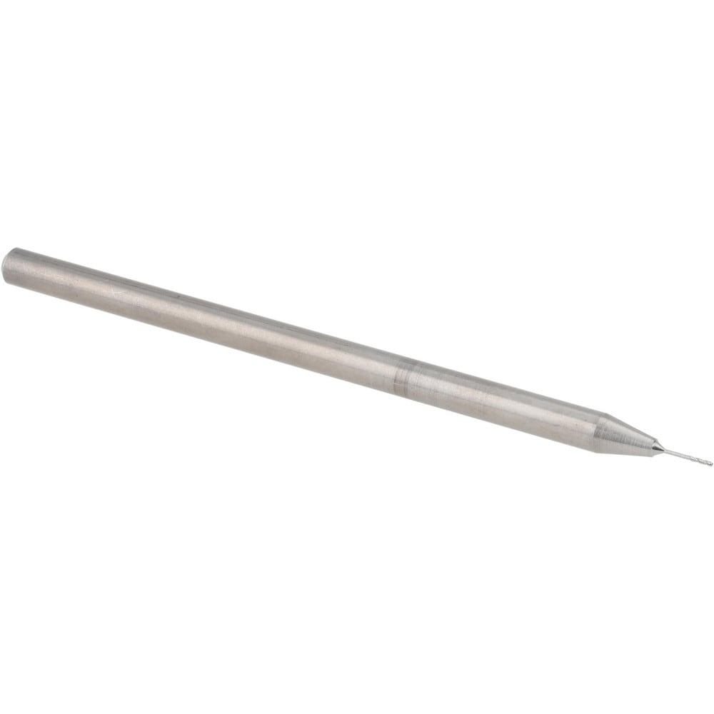 Ball End Mill: 0.0150" Dia, 0.0750" LOC, 3 Flute, Solid Carbide
