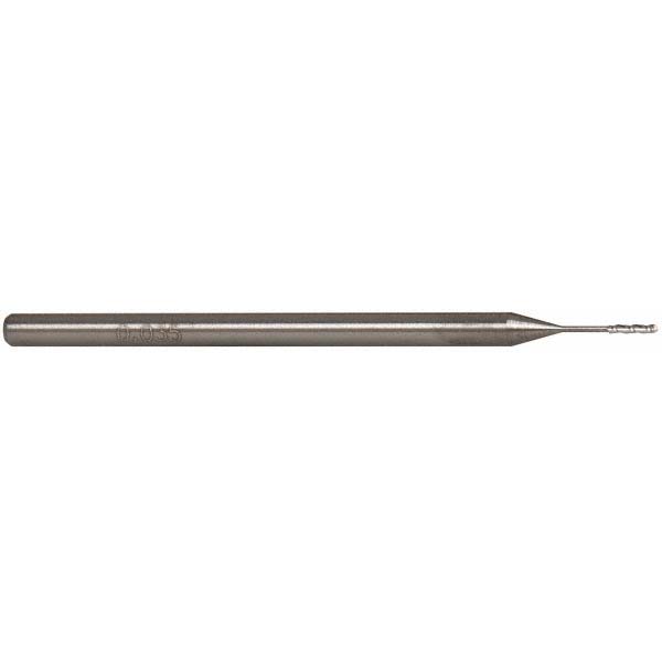 Accupro AP58746355 Ball End Mill: 0.035" Dia, 0.175" LOC, 3 Flute, Solid Carbide Image